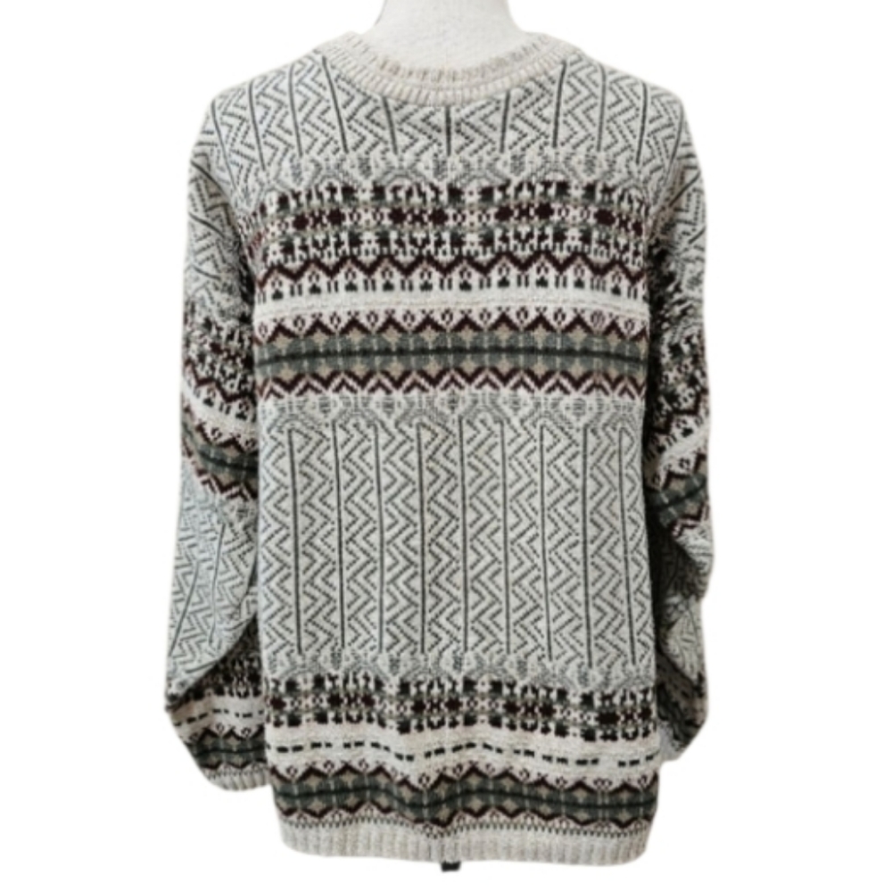 Croft & Barrow  Vintage 90s Crewneck 100% Cotton  Knit Sweater